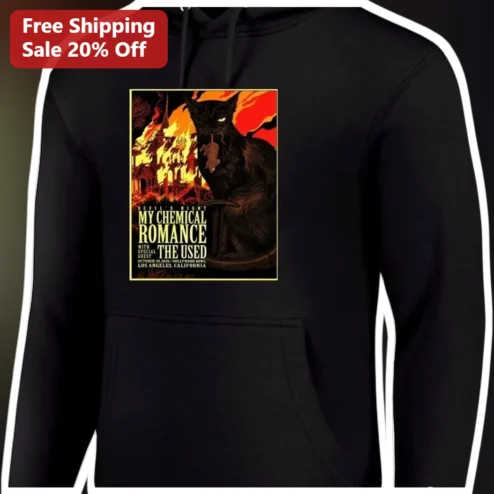Devil's Night My Chemical Romance The Used Hoodie Gothic Emo Rock Merch Halloween Apparel