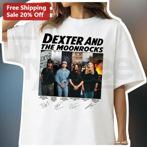 Dexter and the Moonrocks Tee Western Space Grunge Band Merch Shirt