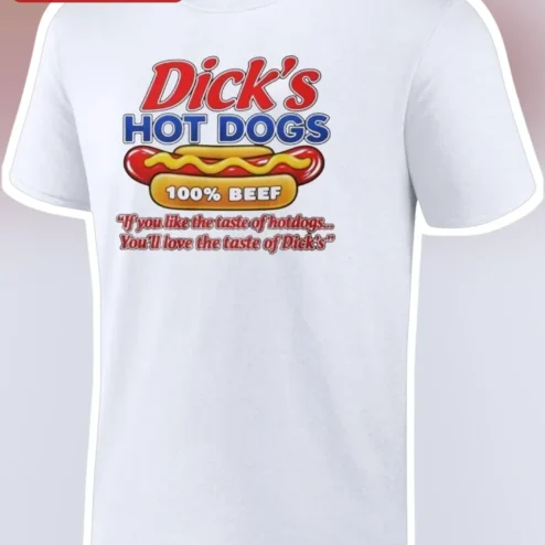 Dick's Hot Dogs Retro Vintage Advertising Tee Wilson NC Since 1921 Funny Foodie Gift