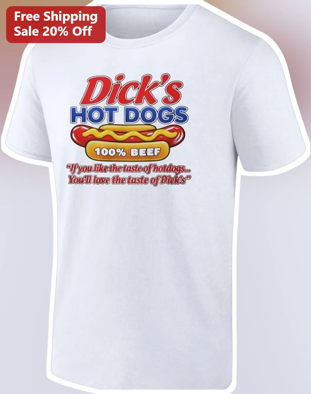 Dick's Hot Dogs Retro Vintage Advertising Tee Wilson NC Since 1921 Funny Foodie Gift