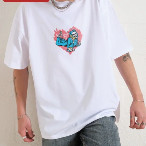 Did You Hang Up Tee Funny Skeleton Phone Call Graphic Shirt Viral Meme Gift for Streetwear Fans on a hanger, ready to ship from Chicago, Illinois