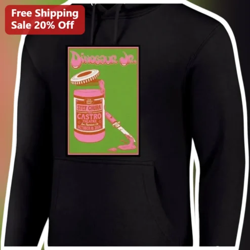 Dinosaur Jr. Stef Chura The Castro Tour Hoodie Indie Rock Merch