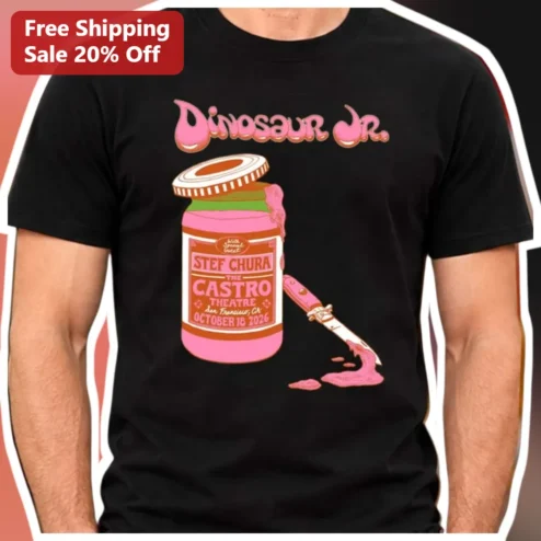 Dinosaur Jr. Strawberry Jam Graphic Tee Vintage Indie Rock Band Merch