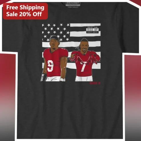 Dirty South Rise Up Saquon Barkley Philadelphia Eagles Football Fan Tee