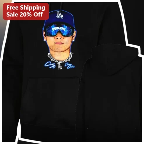 Dodgers Hoodie Shohei Ohtani Signature Graphic Pullover Los Angeles Baseball Fan Gear