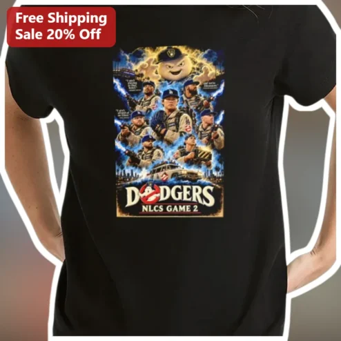 Dodgers NLCS Game 2 Tee Ghostbusters Parody Los Angeles Baseball Fan Gift