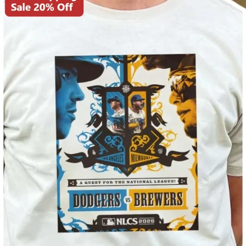 Dodgers vs Brewers NLCS 2026 Tee A Quest for the National League Baseball Fan Gift