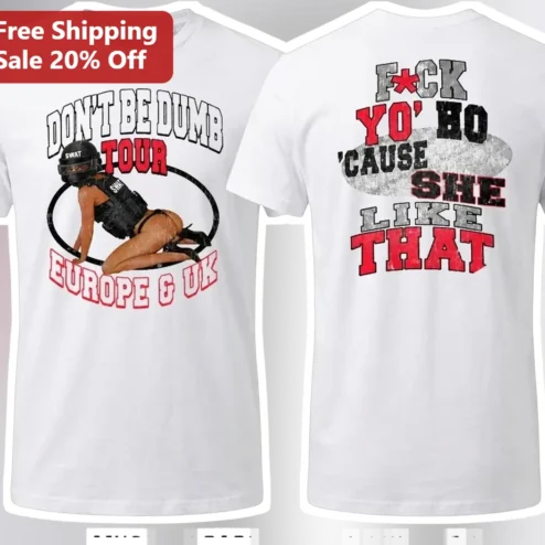 Don't Be Dumb Tour A$AP Rocky Graphic Tee Unofficial Fan Merch