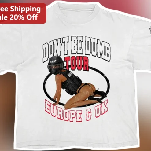 Don't Be Dumb Tour Europe UK Graphic Tee A$AP Rocky Style Streetwear Shirt