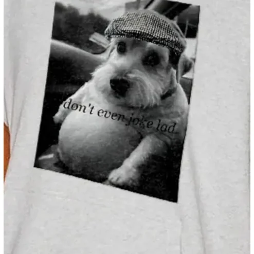 Don't Even Joke Lad Meme Tee British Slang Humor Gift for Dog Lovers