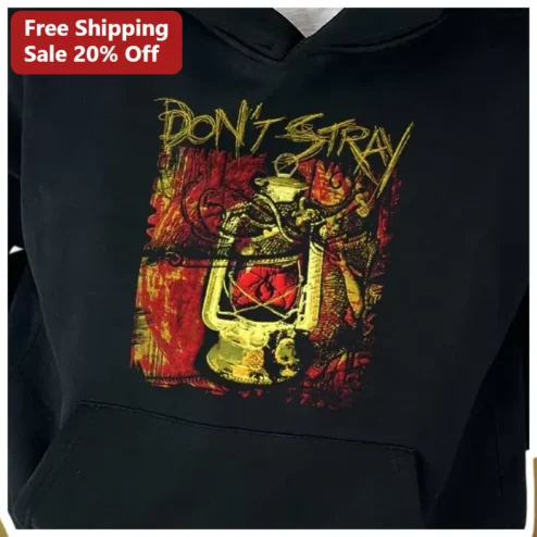 DON'T STRAY Horror Lantern Hoodie Unisex Grunge Streetwear Gift for Men Women available at our Chicago, Illinois warehouse