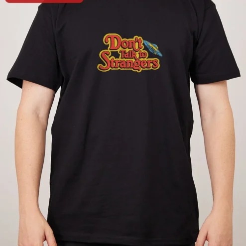 Don't Talk to Strangers Rick Springfield Retro UFO Graphic Tee for Men Women