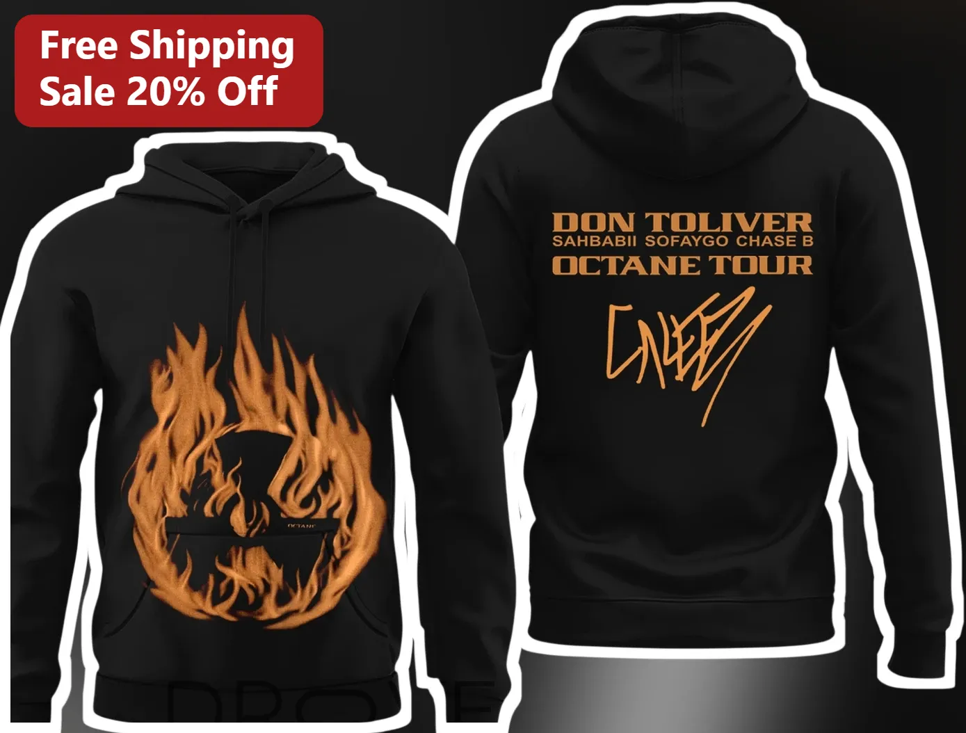 Don Toliver SahBabii SoFaygo Chase B Octane Tour Hoodie