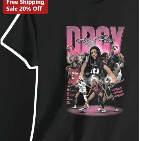 DPOY Defense Angel Reese WNBA Basketball Fan Graphic Tee