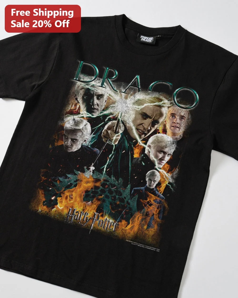 Draco Malfoy Harry Potter Graphic Tee Slytherin Wizarding World Apparel Gift for Fans