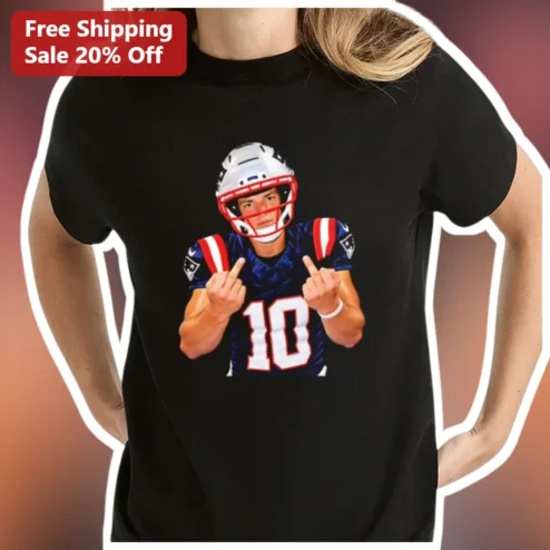 Drake Maye Tee New England Patriots Funny Football Graphic Shirt for Men