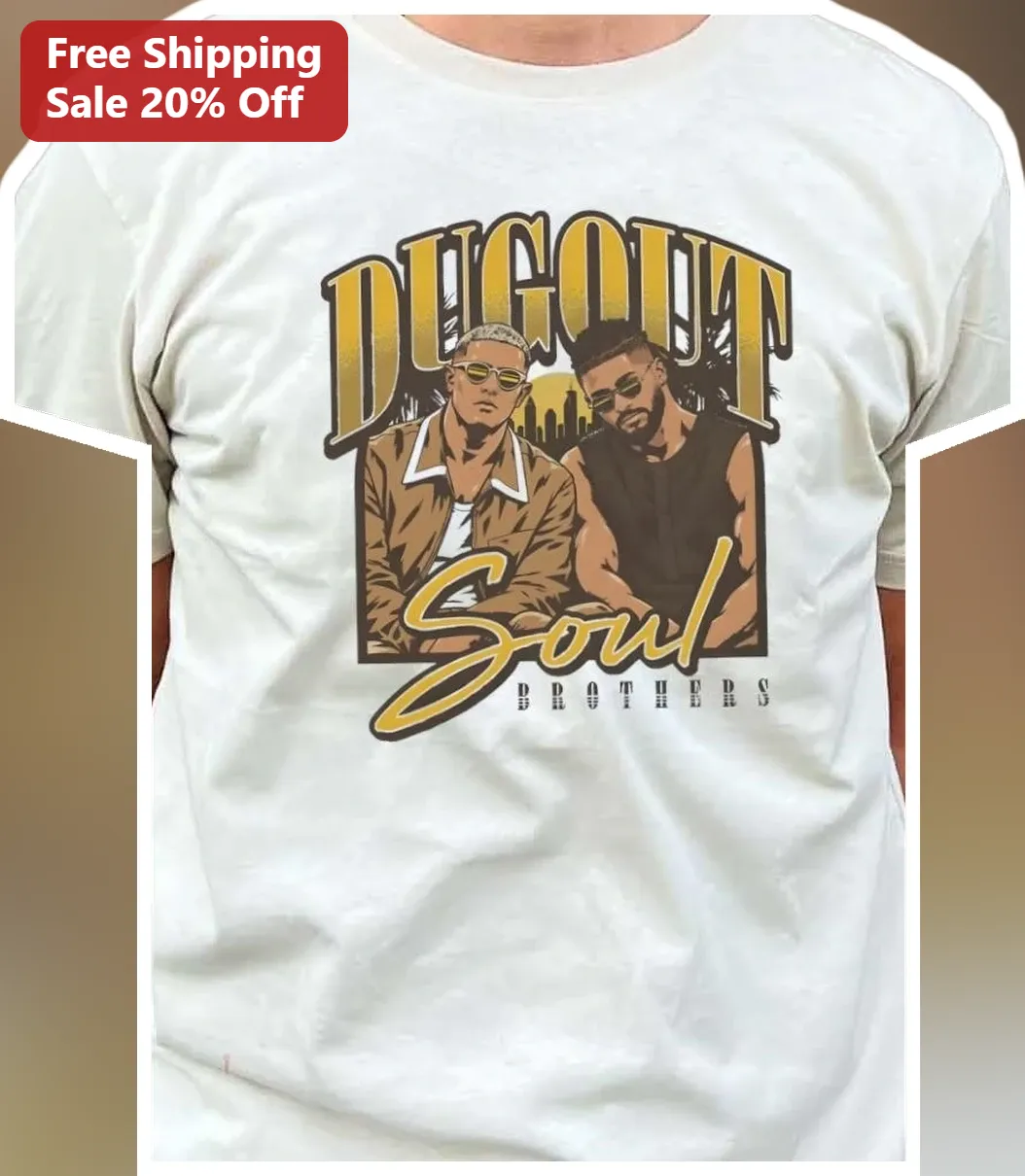 Dugout Soul Brothers Tee Bad Bunny Jhayco Latin Trap Baseball Shirt Gift