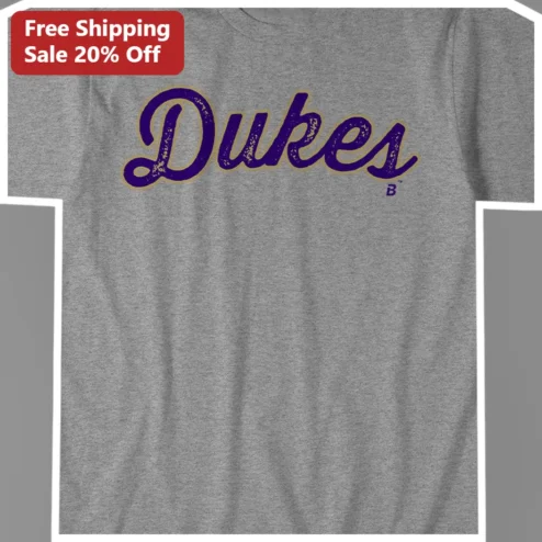 Dukes Tee Duke University Alumni Vintage Collegiate Script Graphic T-Shirt for Men Women