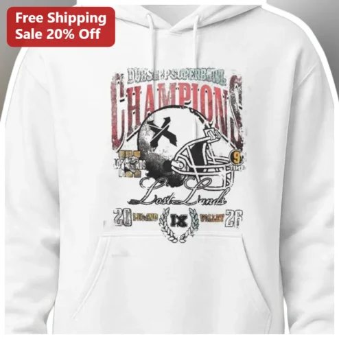 Dustbowl Superbowl Champions Last Lands Vintage Football Hoodie