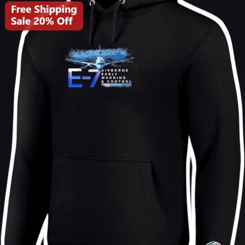 E-7 Airborne Early Warning Control Hoodie Boeing Wedgetail Military Aviation Gift