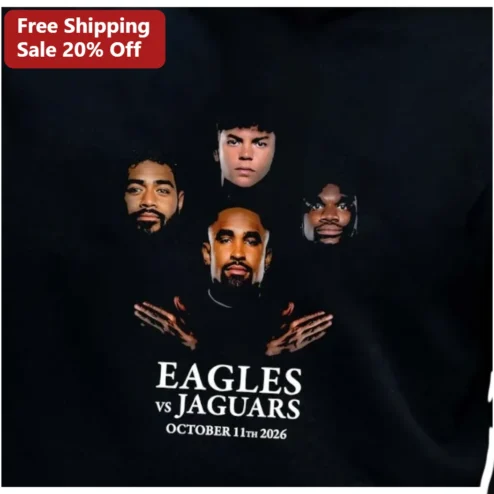 Eagles vs Jaguars Oct 11 2026 London Game Hoodie