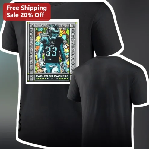 Eagles vs Packers NFL Rivalry Game Day Tee for Football Fans