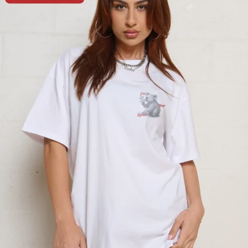 Eat Sleep Repeat Koala Graphic Tee Cute Animal Lover Oversized T-Shirt