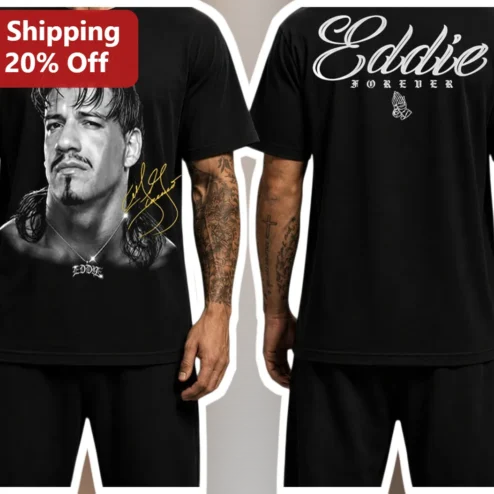Eddie Forever Tee WWE Legend Eddie Guerrero Memorial Tribute Graphic Shirt for Wrestling Fans