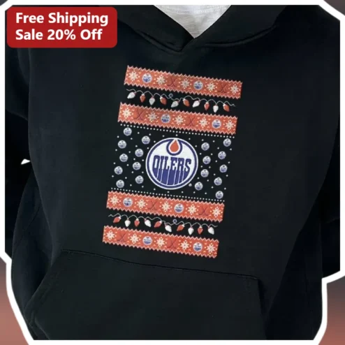Edmonton Oilers Ugly Christmas Sweater Hoodie NHL Fan Holiday Gift