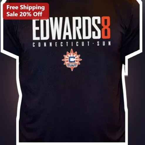 Edwards 8 Connecticut Sun Paige Bueckers WNBA Fan Tee