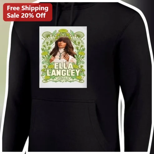 Ella Langley Hoodie Dandelion Botanical Art Country Music Merch Pullover