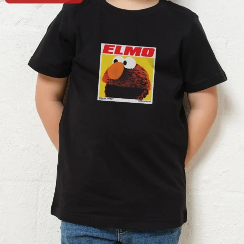 Elmo Pop Art Vintage Poster Graphic Tee for Kids and Sesame Street Fans