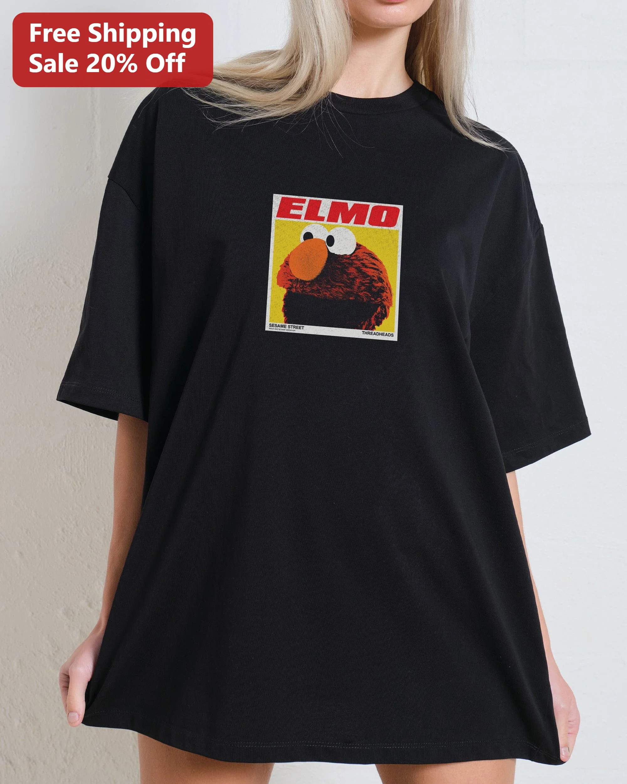 Elmo Sesame Street Vintage Graphic Tee for Kids and Adults