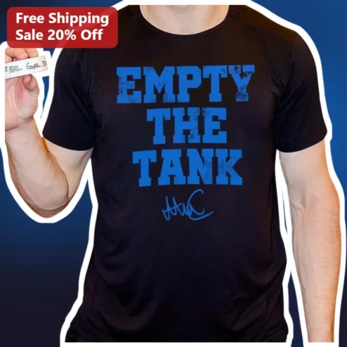 Empty The Tank Connor McDavid Signature Tee Edmonton Oilers NHL Hockey Fan Apparel