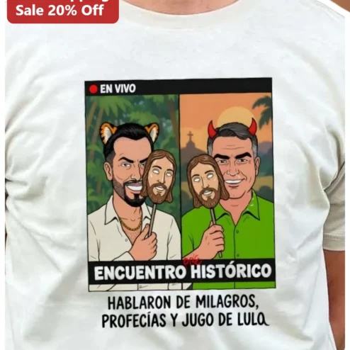 En Vivo Encuentro Historico Jugo De Lulo Satirical Meme Graphic Tee