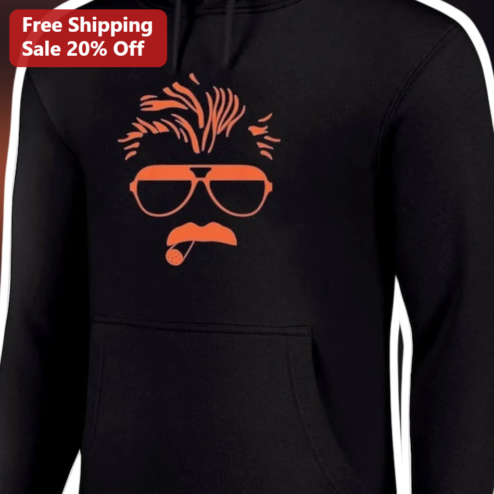 Ernest Hemingway Minimalist Portrait Hoodie Literary Gift for Writers