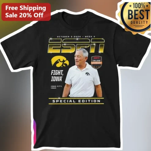 ESPN Fight Iowa Special Edition Kirk Ferentz Tee