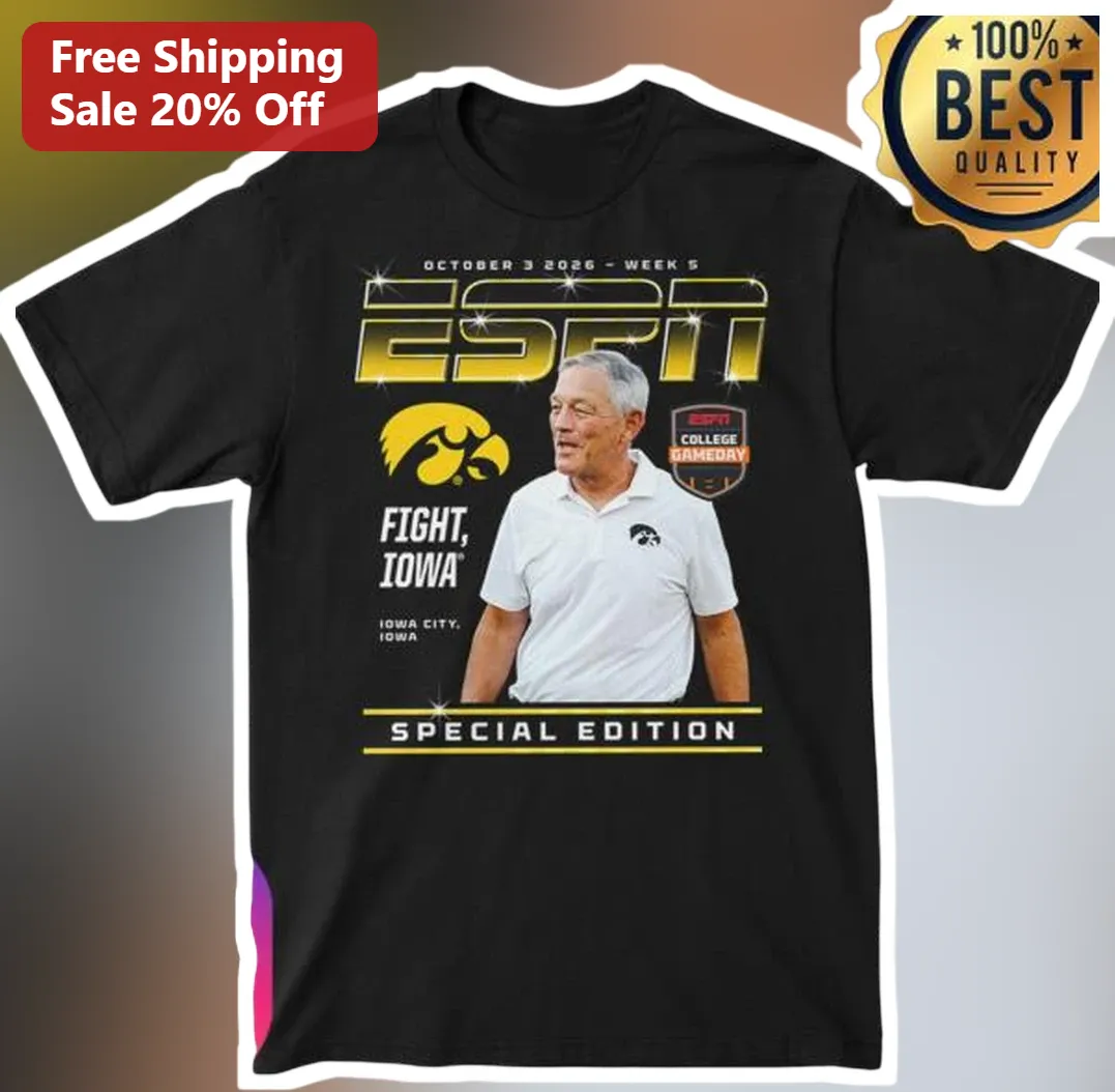 ESPN Fight Iowa Special Edition Kirk Ferentz Tee