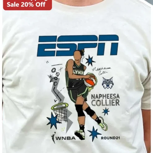 ESPN WNBA Round 21 Napheesa Collier Minnesota Lynx Graphic Tee
