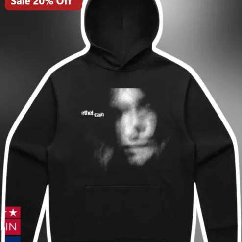 Ethel Cain Hoodie Preacher's Daughter Graphic Black Pullover Alt Indie Merch