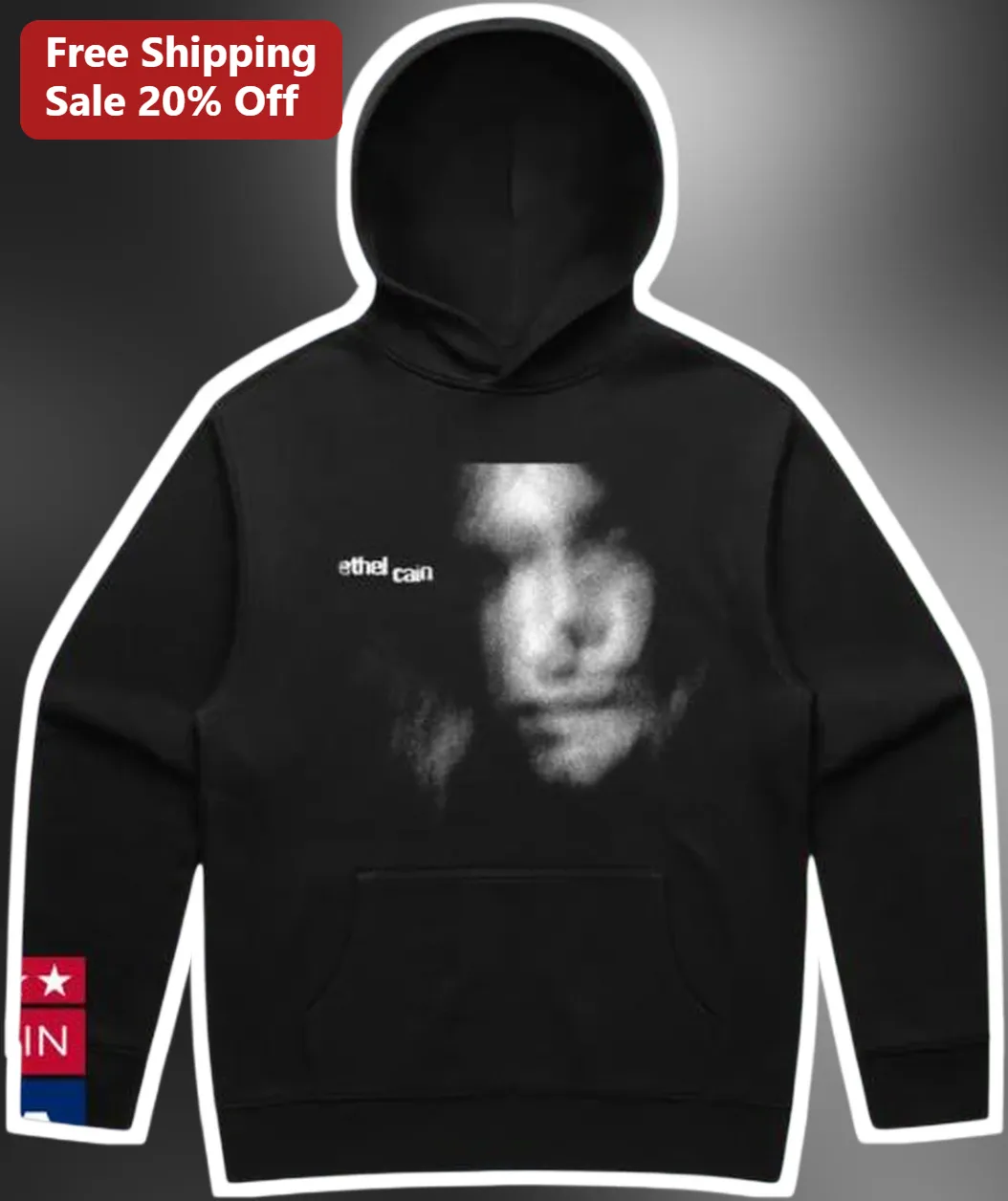 Ethel Cain Hoodie Preacher's Daughter Graphic Black Pullover Alt Indie Merch