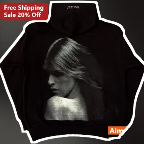 Ethel Cain Perverts Hoodie Grunge Vintage Band Merch Black Cotton Pullover