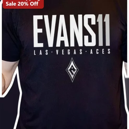 EVANS11 Las Vegas Aces Tee WNBA Fan Merch Basketball Shirt
