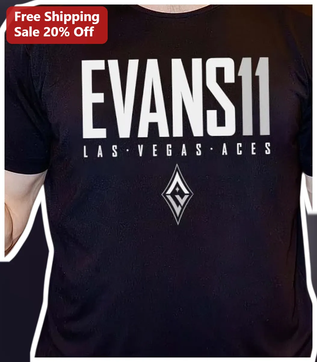 EVANS11 Las Vegas Aces Tee WNBA Fan Merch Basketball Shirt