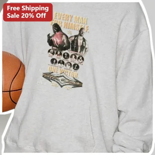 Every Man For Himself Royal Rumble Wrestling Sweatshirt available at our Chicago, Illinois warehouse