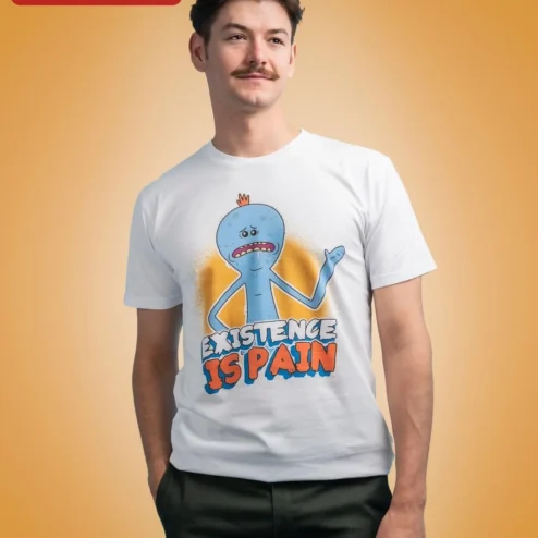 Existence is Pain Mr Meeseeks Rick and Morty Graphic Tee for Men Women