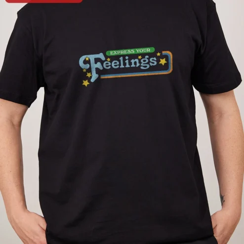 Express Your Feelings Tee Retro Vintage Typography Graphic T-Shirt Unisex Mental Health Awareness Gift