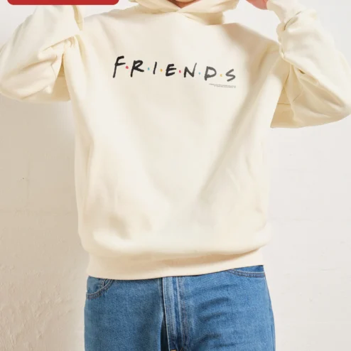 F.R.I.E.N.D.S. Logo Hoodie Friends TV Show Merch Unisex Pullover Sweatshirt
