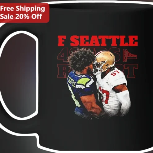 F Seattle Seahawks vs 49ers NFL Rivalry Mug