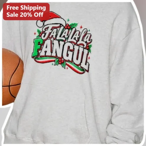Fa La La Fangul Sweatshirt Ray J Christmas Basketball Graphic Pullover